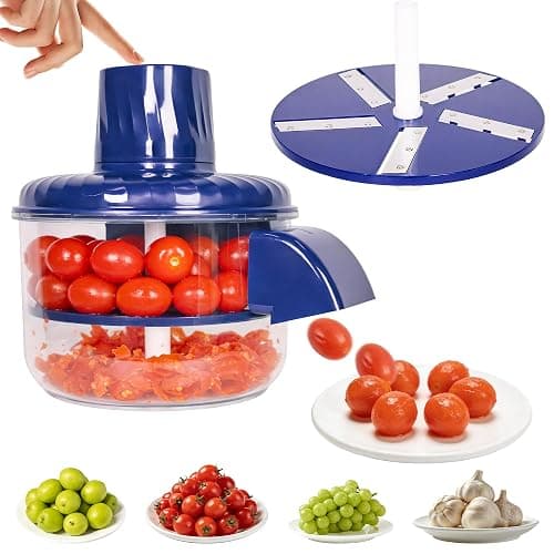 Foneso Fruit Peeling Machine, One-Touch Peeling & Auto-Ejection, Automatic Tomato Peeler for Grapes Plums Cherry Tomatoes, Easy to Clean with Removable Parts, Kitchen Peeler Appliances - Image 1