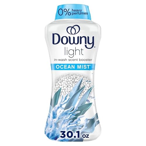 Downy Light Laundry Scent Booster Beads, Ocean Mist Scent, 30.1 OZ, In Wash Fabric Beads Designed To Be Gentle With A Light Boost Of Scent, No Heavy Perfumes - Image 1