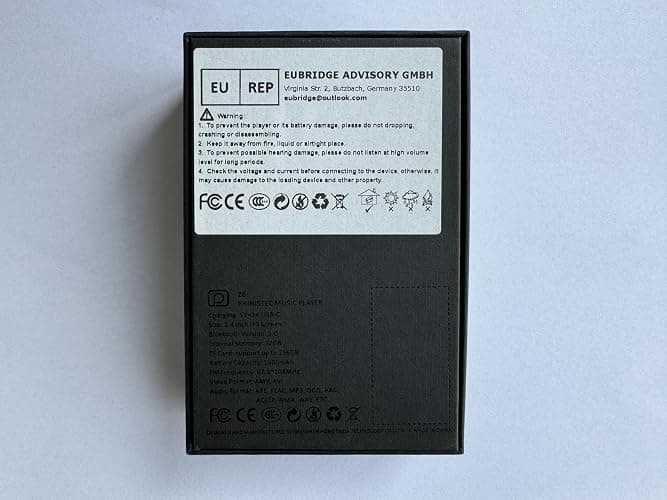 96GB MP3 Player with 90 Hours Long Battery Life,Bluetooth 5.0,Phinistec Z6 Digital Audio Player with Loud Speaker, 2.4'' IPS Portable Music Player,FM Radio,Voice Recorder Support up to 256GB(Black) thumbnail 9