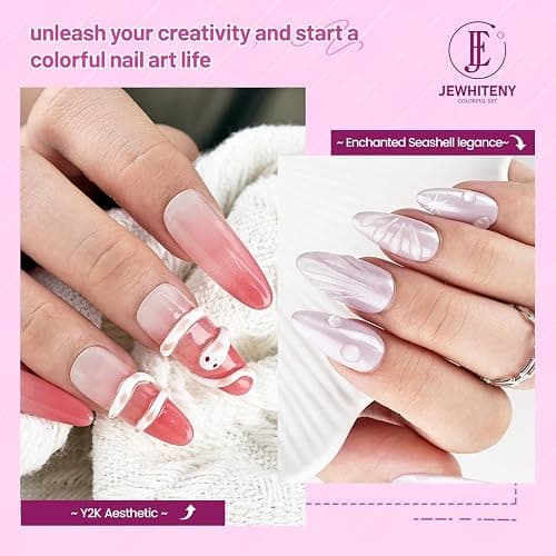 JEWHITENY 45g Large Capacity Clear Solid Builder Gel: Non-sticky 3D Sculpting Gel For Nail Extension, Nails Carving & 3D Molding Nail Art thumbnail 6