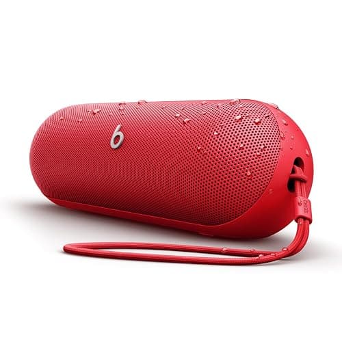 Beats Pill - Portable Bluetooth Speaker - Up to 24H Battery Life, Water Resistant, Bluetooth, Apple & Android Compatible, Seriously Loud Sound for Home, Outdoor and Travel β Statement Red - Image 1