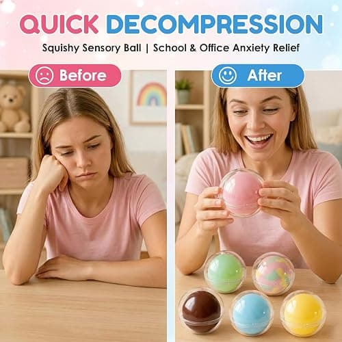 Wax Cracking Squishy, Crispy Crunchy Wax Squishies for Adults, Soft Slow Rebound Wax Cracking Ball, Sensory Wax Cracking Stress Ball for Office Decompression, Wax Squishy Ball thumbnail 4