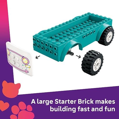 LEGO Friends Heartlake City Ice Cream Truck Toy - Building Toy Pretend Play Set for Kids, Girls and Boys, Ages 4+ - Preschool Building Blocks with 2 Minidolls and Rabbit Figure - 42644 thumbnail 3