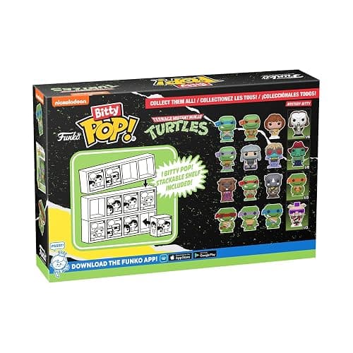 Funko Bitty POP! Teenage Mutant Ninja Turtles (TMNT) - Shredder, 4-Pack - 8-Bit Raphael, 8-Bit Donatello, 8-Bit Leonardo and A Surprise Mystery Mini Figure - 0.9 Inch (2.2 Cm) Collectable - Gift Idea thumbnail 14