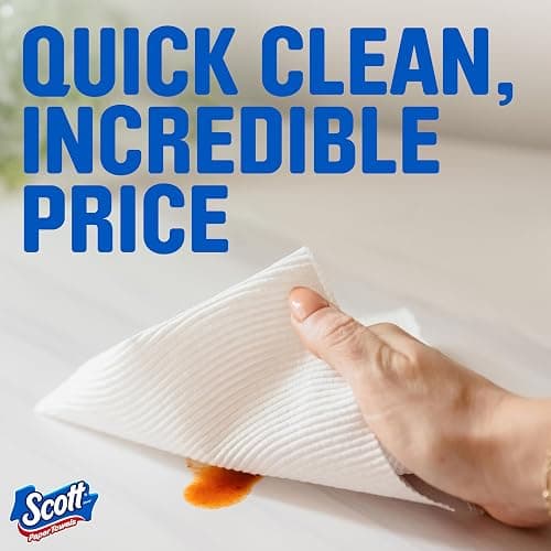 Scott Paper Towels, Choose-A-Sheet, 6 Double Rolls = 12 Regular Rolls (108 Sheets Per Roll) - 108 Sheets (Pack of 6) - White thumbnail 4