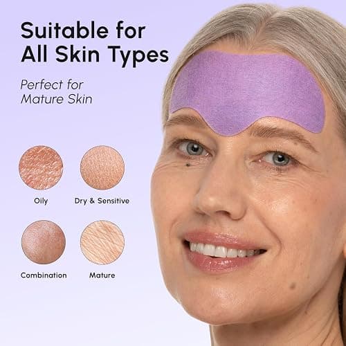 MAREE Forehead Wrinkle Patches – Collagen Wrinkle Patches with Retinol & Hyaluronic Acid for Face Lift – Fine Lines Deep Forehead Wrinkles Treatment Remover – Face Tape for Wrinkles Between Eyebrows thumbnail 6