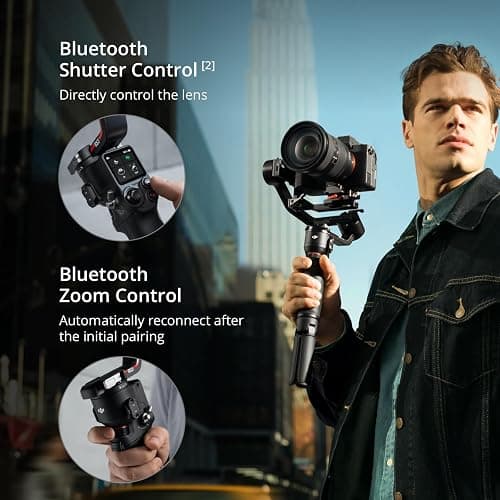 DJI RS 3 Mini, 3-Axis Gimbal Stabilizer for Cameras Canon/Sony/Panasonic/Nikon/Fujifilm, 2 kg (4.4 lbs) Tested Payload, Camera Stabilizer, Camera Gimbal with Native Vertical Shooting thumbnail 5