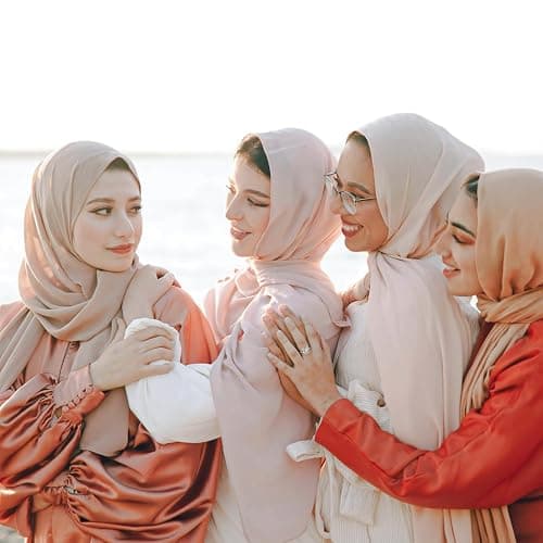 WHEATHUSK 24 Pack Chiffon Hijabs Head Scarf for Women Lightweight Breathable Solid Color Soft Chiffon Hijab Long Fashion Scarves Shawls Wrap for Muslim Women, 67 × 28 Inch thumbnail 7