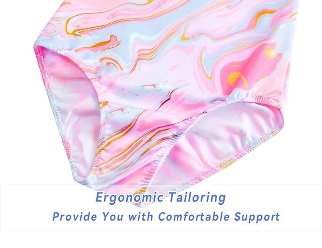 Jinhiteam Gymnastics Leotards for Girls - 2 Piece Shiny Sleeveless Outfit with Gym Shorts for Little Kids (4-12 Years) thumbnail 5