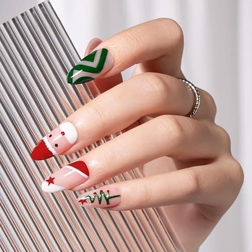 MAYCHAO Green Gel Nail Polish Art Liner 8ml Christmas Green Build in Thin Brush for Swirl/Euphoria French Tips Manicure Painting DIY at Home thumbnail 3
