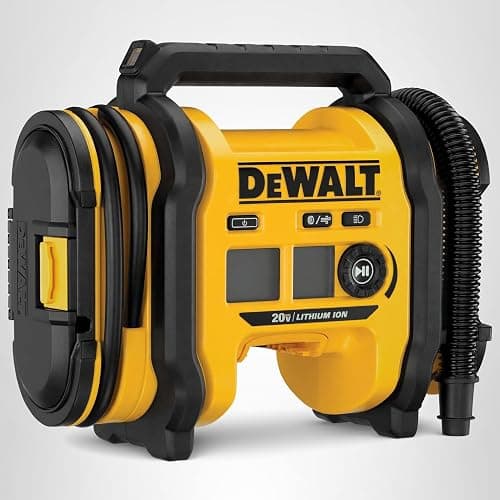 DEWALT Tire Inflator Portable Air Compressor 20V MAX, Car Air Pump with Automatic Shut Off, LED Light, Tool Only (DCC020IB) thumbnail 12