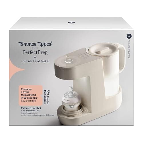 Tommee Tippee Perfect Prep Machine, Baby Bottle Formula Feed Maker with Antibacterial Water Filter, App Support, Day & Night Feed-Friendly Features, Chalk thumbnail 3