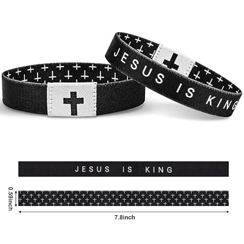 Meajjew Daily Bible Verse Bracelet, Christian Bracelet for Women Men, Christian Jesus Jewelry Gifts Wristband thumbnail 6