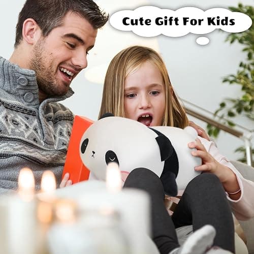 Finebee Weighted Panda Stuffed Animals, Cute Weighted Panda Plush, Soft Stuffed Weighted Plushie Pillow Gifts for Girls Boys(9.8" 0.8Lbs) thumbnail 7