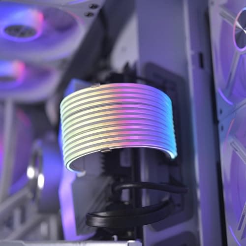 Lian Li Strimer Plus V2 24 Pin (PW24-PV2) - Addressable RGB Power Extension Cable (Strimer L-Connect 3.0 Controller Included) - for Motherboard Connector, PW24-PV2 Black thumbnail 10