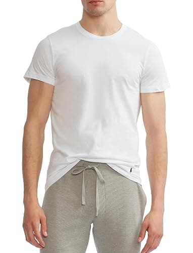 POLO RALPH LAUREN Men's T-Shirt, 3-Pack, Classic Men's Cotton Crewneck Shirts, Moisture-Wicking, (Long, Big & Tall) thumbnail 3