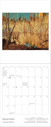 Mini Wall Calendar 2026, The Group of Seven Art, 12 Months, Grid Design Featuring 12 Artworks (English and French Edition) thumbnail 5