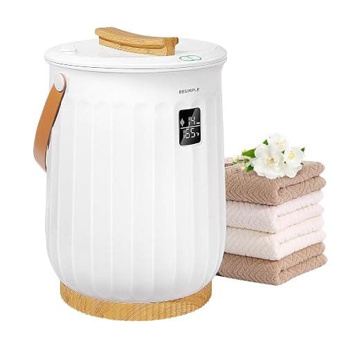 RESIMPLE Hot Towel Warmer for Bathroom Luxury Bucket Towel Heater, 20L Large Capacity Spa Blankets Warmers, Safety Lock Design, 5 Fragrance Discs, Auto Shut Off, Fit up to Two 40"X70" Oversized Towels - Image 1