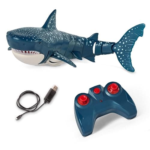 Terra by Battat - Remote Control Shark – Realistic Moving RC Shark Toy for Water Play & Swimming Pools – Fun RC Pool Ocean Lake Toys for Kids – Battery-Operated Floating Toy thumbnail 9
