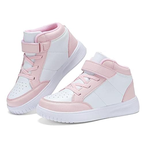 Yadurdu Kids Sneakers Boys Running Shoes Girls High Top Casual Lightweight Classic Adjustable Strap Sneakers thumbnail 4
