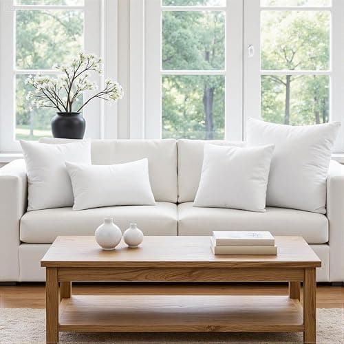 MIULEE Throw Pillow Insert Premium Pillow Stuffer Sham Rectangle for Decorative Cushion Bed Couch Sofa 12x20 Inch thumbnail 2