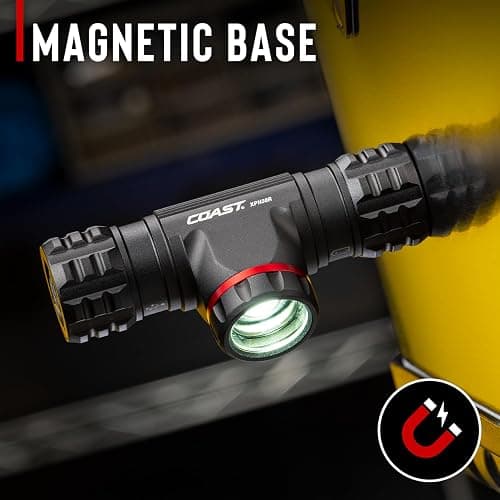 Coast XPH30R 1500 Lumen USB-C Rechargeable Dual Power Headlamp with Twist Focus Beam and Magnetic Base, 4.37 oz. - Forest Green thumbnail 6