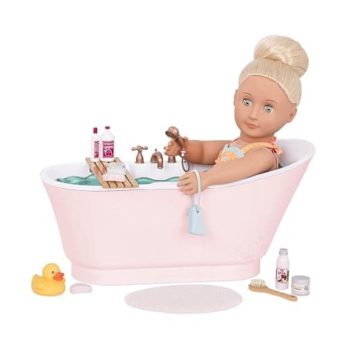 Our Generation by Battat- Bath & Bubbles Deluxe Set for 18" Dolls- Toy, Doll & Accessories for 18" Dolls- Ages 3 Years & Up thumbnail 2