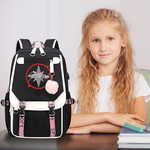 SERTAS Stra-y Ki-ds Backpack Merchandise K-Pop Fan Gifts Bag Korean Lightweight Travel Daypack for Stray Fans thumbnail 5
