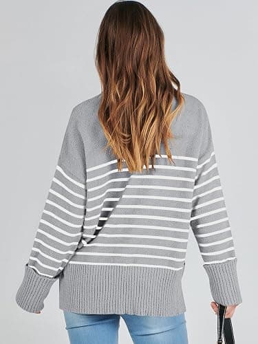 ANRABESS Women's Oversized Sweaters 2025 Long Sleeve Fuzzy Knit Casual Chunky Pullover Sweater Fall Outfits Clothes thumbnail 6