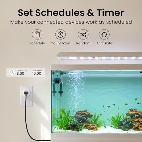 GHome Smart Plug Mini, WiFi Smart Outlet Plug Works with Alexa and Google Home, Timer Outlet with APP Control, 2.4GHz Network Only, No Hub Required, ETL FCC Listed (4 Pack), White thumbnail 3