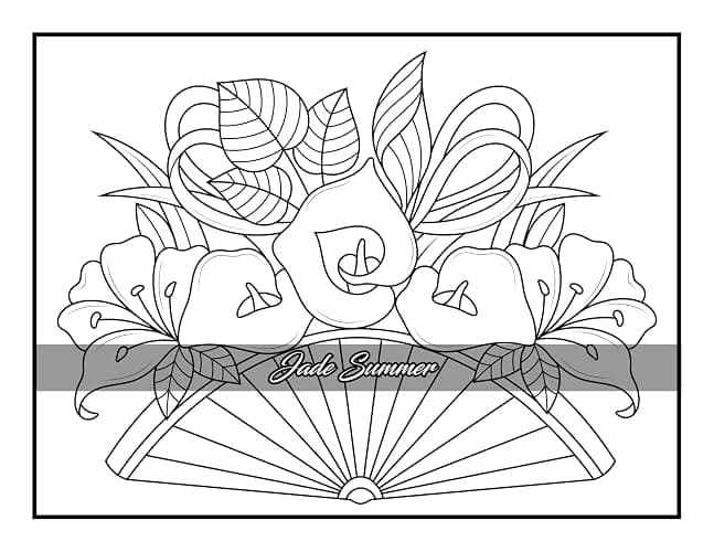 100 Flowers: An Adult Coloring Book with Bouquets, Wreaths, Swirls, Patterns, Decorations, Inspirational Designs, and Much More! thumbnail 82