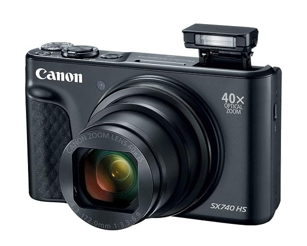 Canon PowerShot SX740 Digital Camera w/40x Optical Zoom & 3 Inch Tilt LCD - 4K VIdeo, Wi-Fi, NFC, Bluetooth Enabled (Black) (Renewed) thumbnail 4