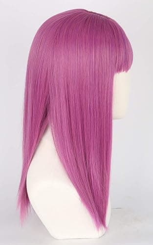 Topcosplay Purple Long Cosplay Wig Halloween Costumes Wigs for Child thumbnail 3