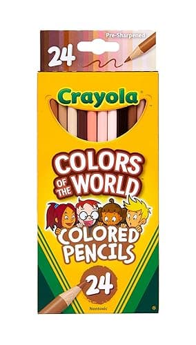 CRAYOLA Colours of the World Pencils - Assorted Colours (Pack of 24) | Colours That Represent Skin Tones from Around the World | Ideal for Kids Aged 3+ - Image 1