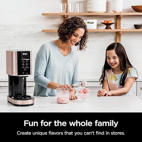 Ninja NC301 CREAMi, Ice Cream, Gelato, Milkshake, Sorbet, and Smoothie Bowl Maker, 7 One-Touch Programs, Rose Gold (Renewed) thumbnail 4