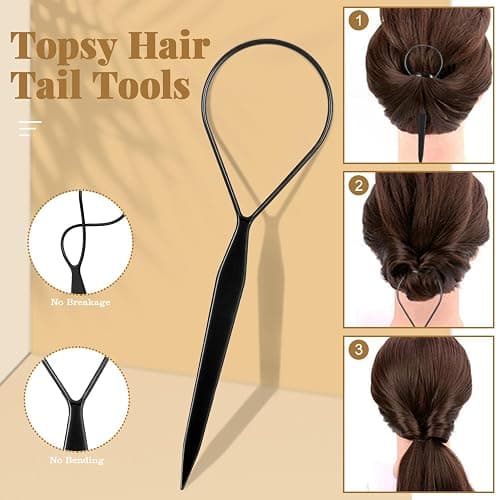 IKOCO 822PCS Hair Accessories for Girls, Elastic Hair Ties with Neutral Color Clips and Tools thumbnail 7