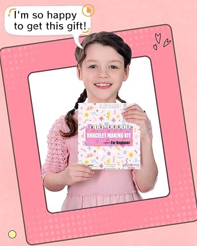 Mio Angle Bracelet Making Kit for Beginner 5000Pcs Preppy Polymer Friendship Bracelet Making with Charms Kit for Jewelry Making DIY Arts and Crafts Birthday Gifts Toys for Kids Age 6-13 - Multicolor thumbnail 5