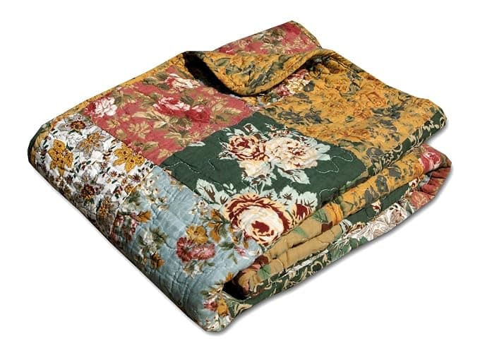 Greenland Home Antique Chic Quilted Patchwork Throw, 50" x 60" , Multicolor thumbnail 4