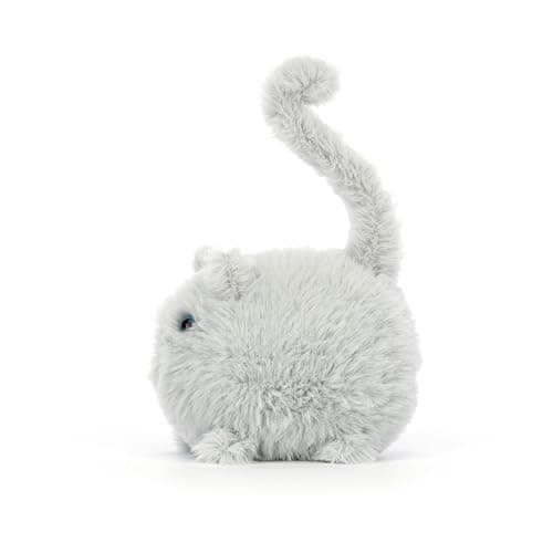 Jellycat Kitten Caboodle, Grey Stuffed Animal, 4 inches - Cats and Kittens Plush Toy - Classic Children's Gift - Grey thumbnail 3