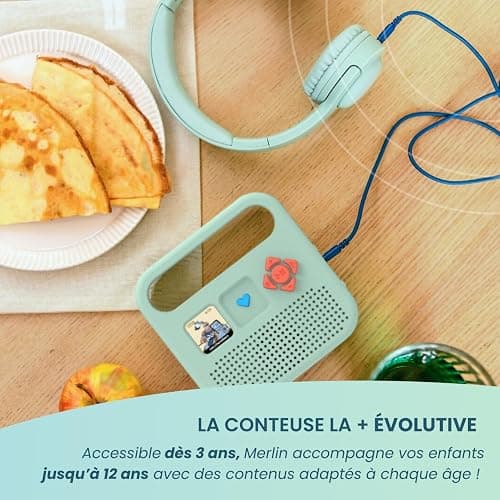 Merlin - Boîte à Histoires avec 1000 titres Inclus - Contenus Bayard Milan & Radio France - 3-12 Ans - Vert Amande - Version 2 thumbnail 4