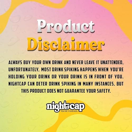 NightCap Drink Cover Scrunchie, Anti Spiking Drink Protector, Reusable Cup Cover for Bars, Festivals, Concerts, College Parties & Travel, Hidden Drink Safety Cover for Women, Shark Tank, Hair Tie thumbnail 9