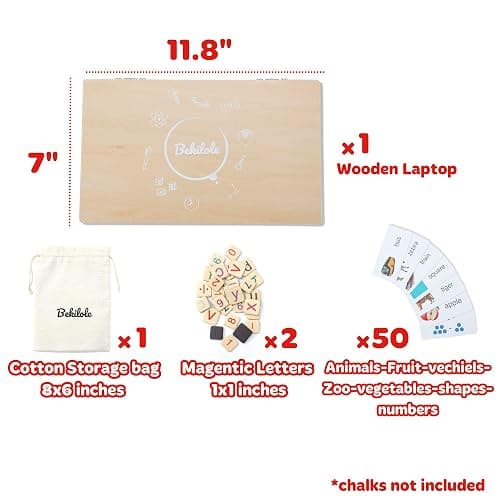 Montessori Toys 11.8" Laptop Preschool Learning Activities 3 Year Old Boy Gift, Pretend Play Toddlers Birthday Gift ,Learning and Educational Toys for 3 4 5 6 7 8 Year Old Kids thumbnail 3