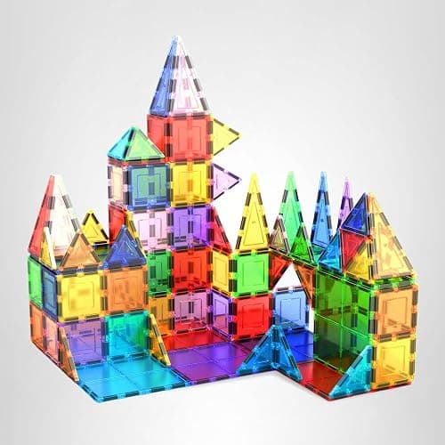 PicassoTiles 100 Piece Set 100pcs Magnet Building Tiles Clear Magnetic 3D Blocks Construction Playboards, Creativity Beyond Imagination, Inspirational, Recreational, Educational Conventional thumbnail 10