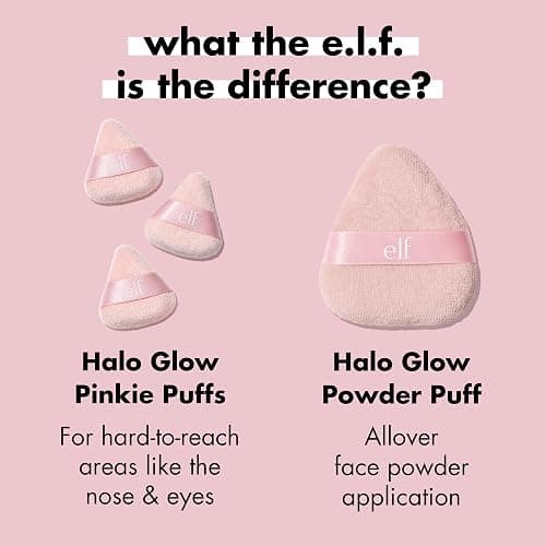 e.l.f. Halo Glow Pinkie Puffs | Finger-sized, Mini Puff For Applying Loose & Pressed Powders, Soft, Reusable & Washable, Vegan & Cruelty-Free, Set of 3 thumbnail 5