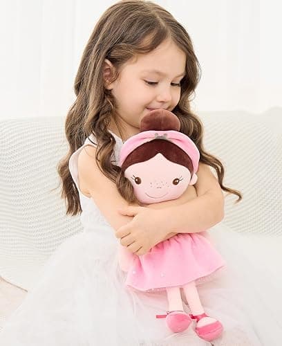 GAGAKU Soft Baby Doll Toys (16'') for Girls, My First Baby Rag Dolls for 1 Year Old Girl Birthday Gift Plush Doll Toys Machine Washable Baby Doll for Toddler Kids Infants - Ballet Girl thumbnail 6