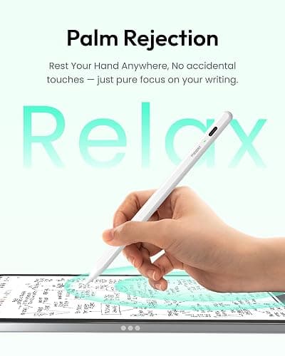Metapen Pencil Air8 for Apple iPad 2018-2025, 10 Min Faster Charge, Palm Rejection Stylus Pen for iPad a16/11/10/9/8/7/6th Gen, Pro 12.9/11/13-inch M4, Air 3/4/5/M2/M3, Mini 5/6th thumbnail 7