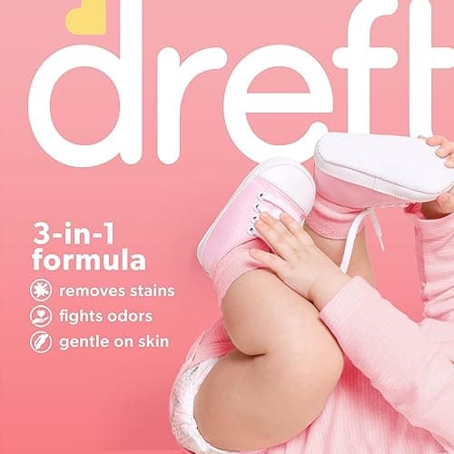 Dreft Stage 1 Newborn Baby Laundry Detergent Liquid, HE Compatible, 114 Loads, Laundry Soap for Sensitive Skin, Baby Laundry Detergent, Newborn Essentials - 150 Fl Oz (Pack of 1) thumbnail 2