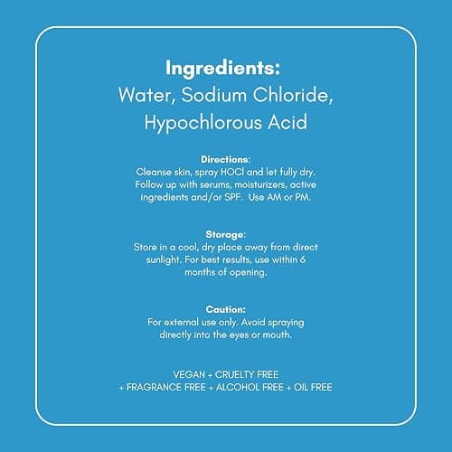 Hypochlorous Acid Spray – Dermatologist Tested HOCl Facial Cleanser for Sensitive, Acne-Prone & Irritated Skin – Soothes Redness, Eczema, Rashes & Itching – Skin Repair Spray, 200 mL - Honeydew Labs thumbnail 9