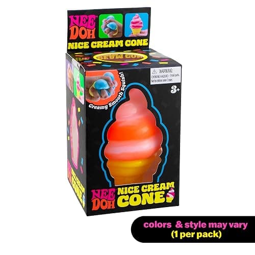 Schylling Needoh Nice Cream Cone - Sensory Squeeze Toy - Colors May Vary thumbnail 3
