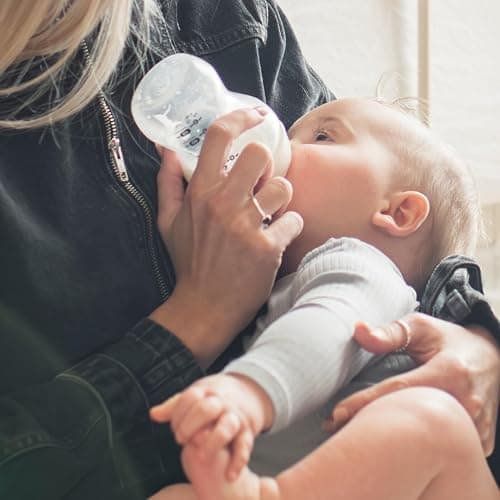 Tommee Tippee Natural Start Grow with Baby Bottle Set, 5oz, 9oz and 11oz, Slow, Medium and Thicker Flow Nipples, Removable Bottle Handles, Self-Sterilizing - Clear - Grow with Baby thumbnail 2
